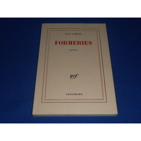 FORMERIES. Poèmes