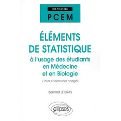 Cours du PCEM : Éléments de statistique à l'usage des étudiants en...