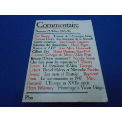 COMMENTAIRE. N° 72 / Hiver 1995-96