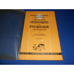 Methodes statistiques en psychologie appliquée