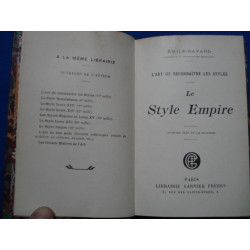 L'Art de reconnaître les styles. Le Style Empire