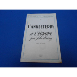 L'Angleterre et l'Europe. Traduit de l'anglais