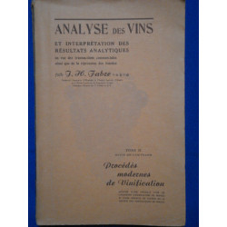 Analyse des vins et interprétations des résultats analytiques en...