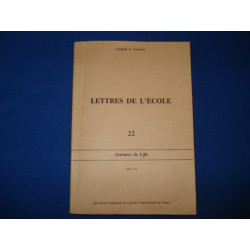 LETTRES DE L'ECOLE FREUDIENNE . N°22. Mars 1978