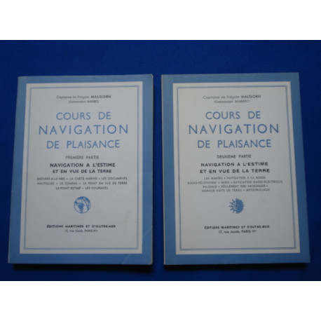 Cours de navigation de plaisance / naviguation a l'estime et en...