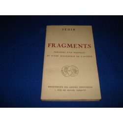 Fragments. précédés d'un portrait et d'une biographie de l'auteur