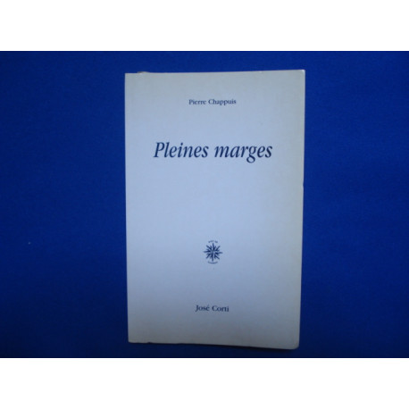 Pleines Marges [ Envoi de l'auteur]