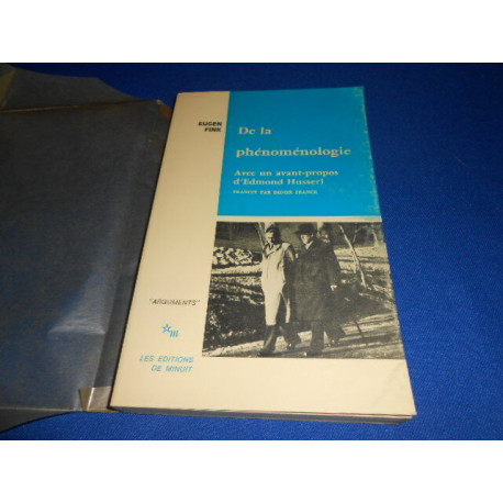 De la phénoménologie Avec un avant -propos d'Edmond Husserl