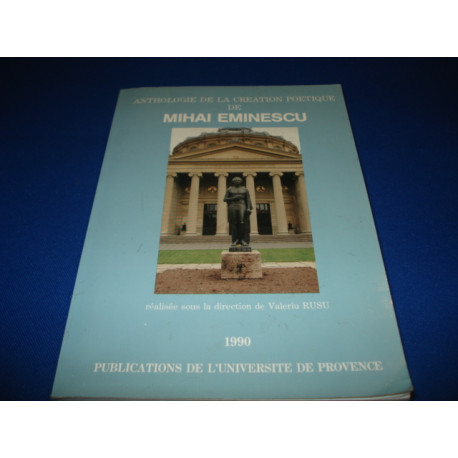 Anthologie de la création poétique de Mihai Eminescu