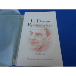 Le Discours psychanalytique n° 1. Revue de l'association Freudienne