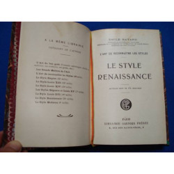 L'Art de reconnaître Les Styles. Le style renaissance