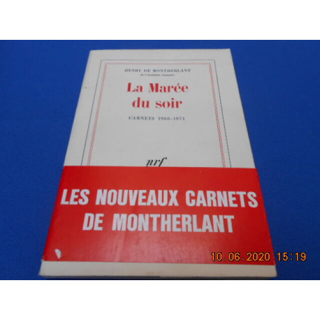 La Marée du Soir Carnets 1968-1971