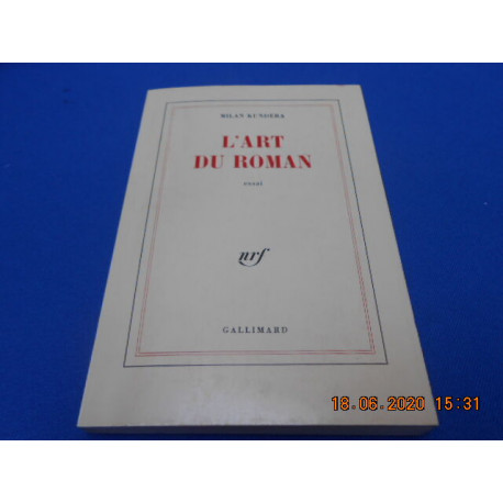 L'Art du Roman. Essai